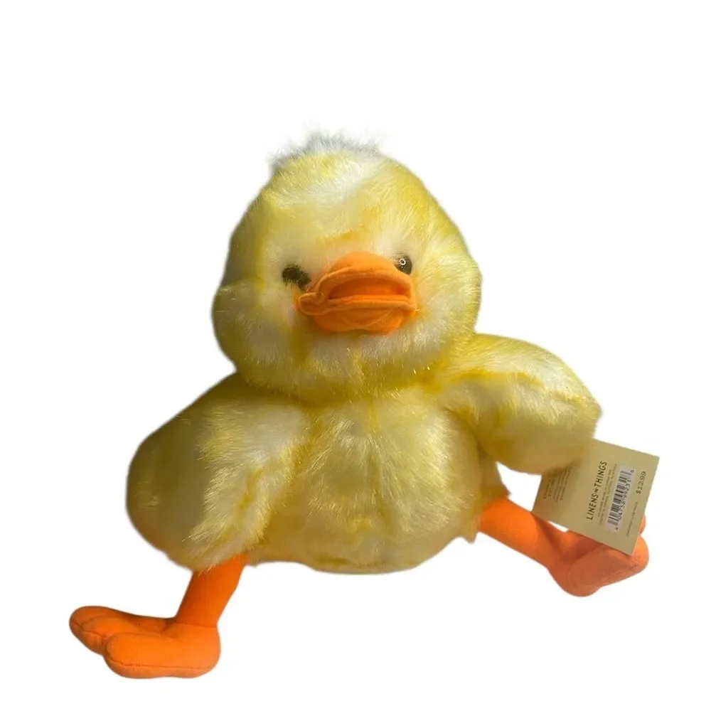 Easter Yellow Plush Duck Toy 13” stuffed animal